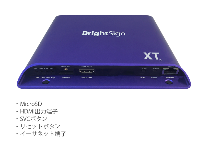 BrightSign XT3シリーズ(販売終了) | ジャパンマテリアル株式会社 